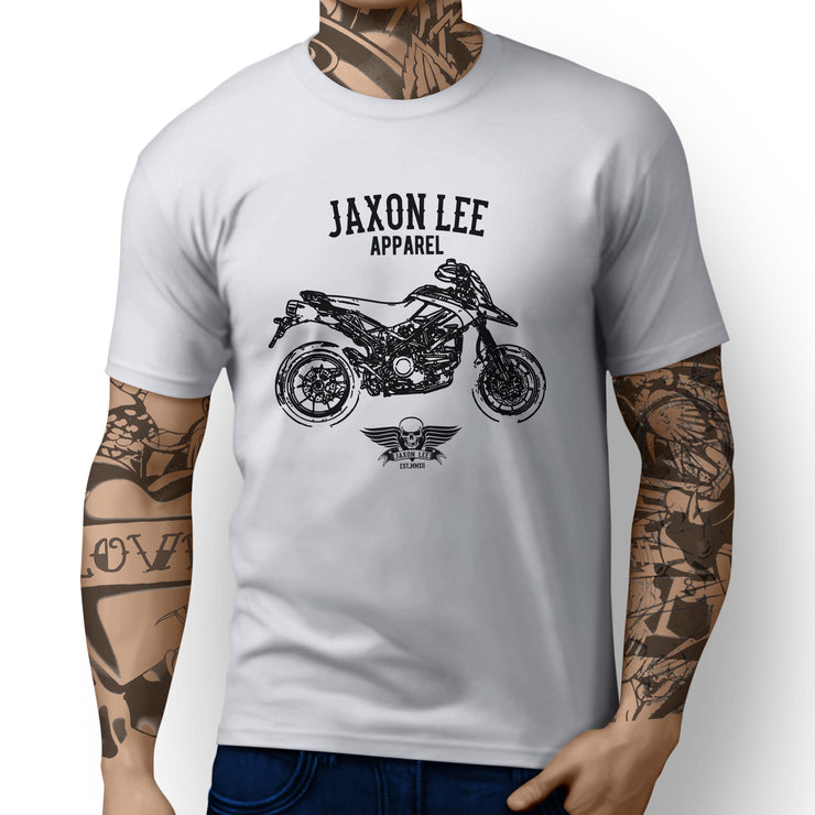 Jaxon Lee Illustration For A Ducati Hypermotard 1100 EVO SP Corse Edition Motorb