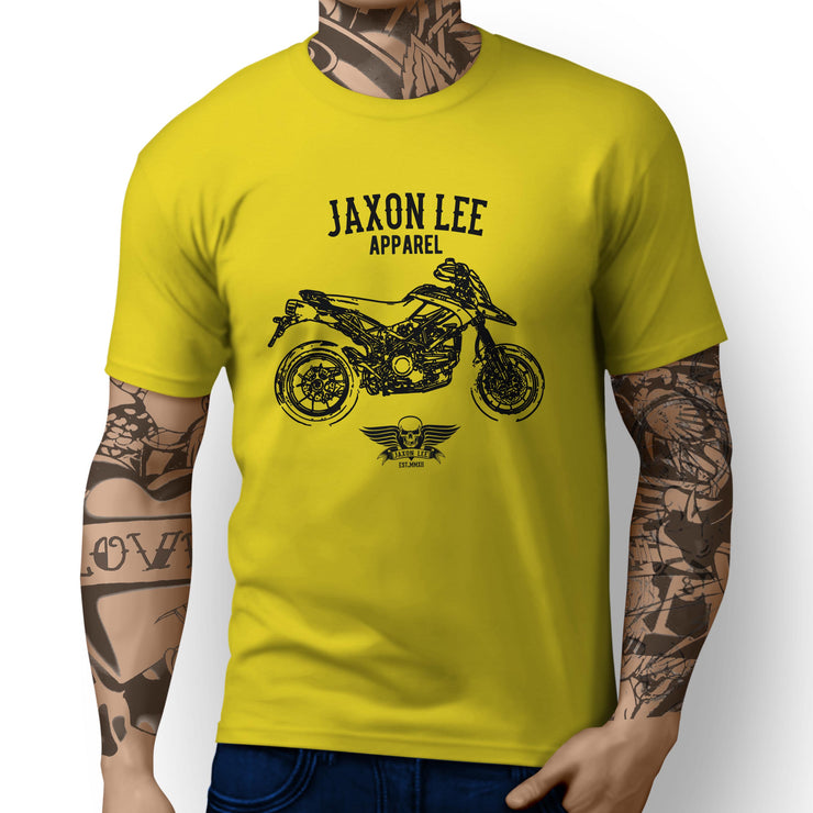 Jaxon Lee Illustration For A Ducati Hypermotard 1100 EVO SP Corse Edition Motorb