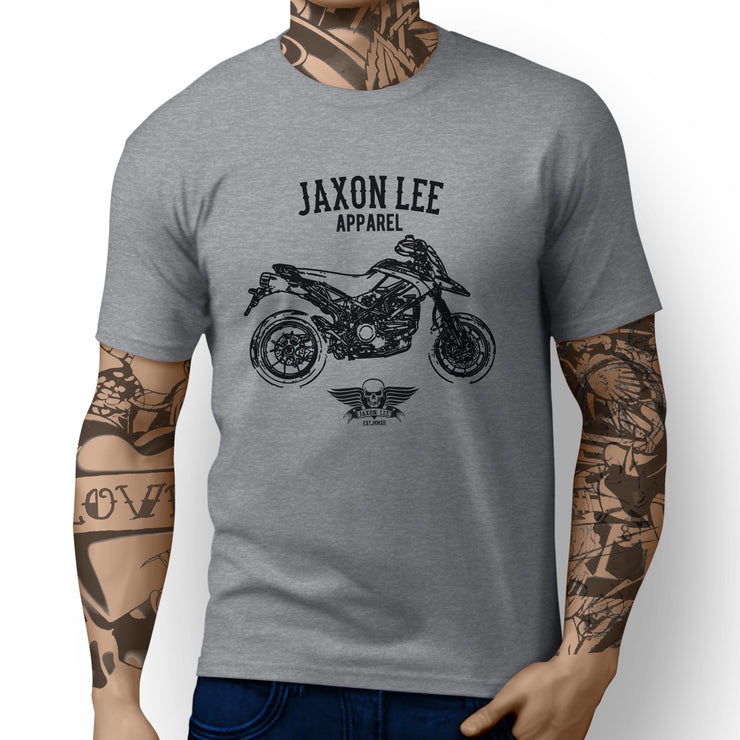 Jaxon Lee Illustration For A Ducati Hypermotard 1100 EVO SP Corse Edition Motorb