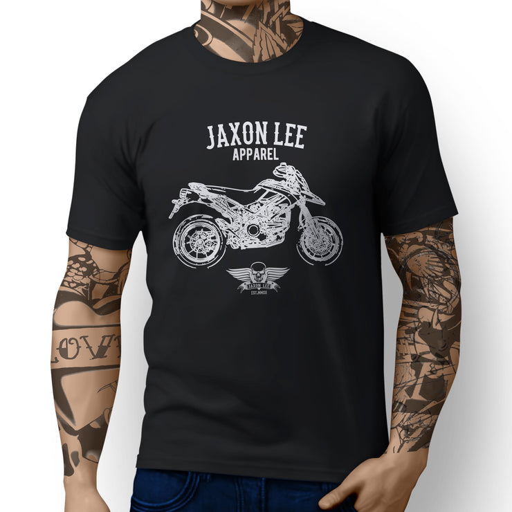 Jaxon Lee Illustration For A Ducati Hypermotard 1100 EVO SP Corse Edition Motorb