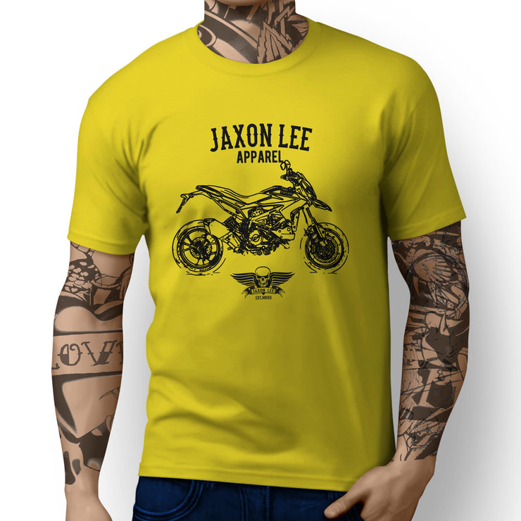 Jaxon Lee Illustration For A Ducati Hypermotard SP 2013 Motorbike Fan T-shirt