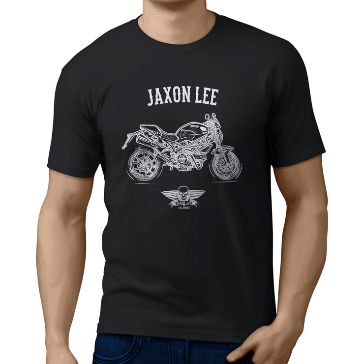 Jaxon Lee Illustration For A Ducati Monster S2R 2015 Motorbike Fan T-shirt
