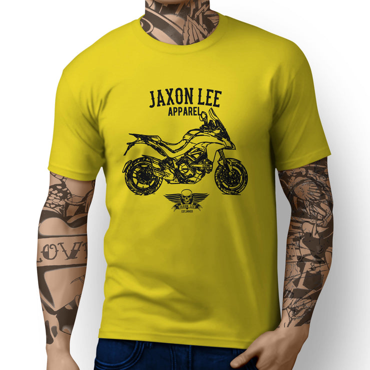 Jaxon Lee Illustration For A Ducati Multistrada 1200S Motorbike Fan T-shirt