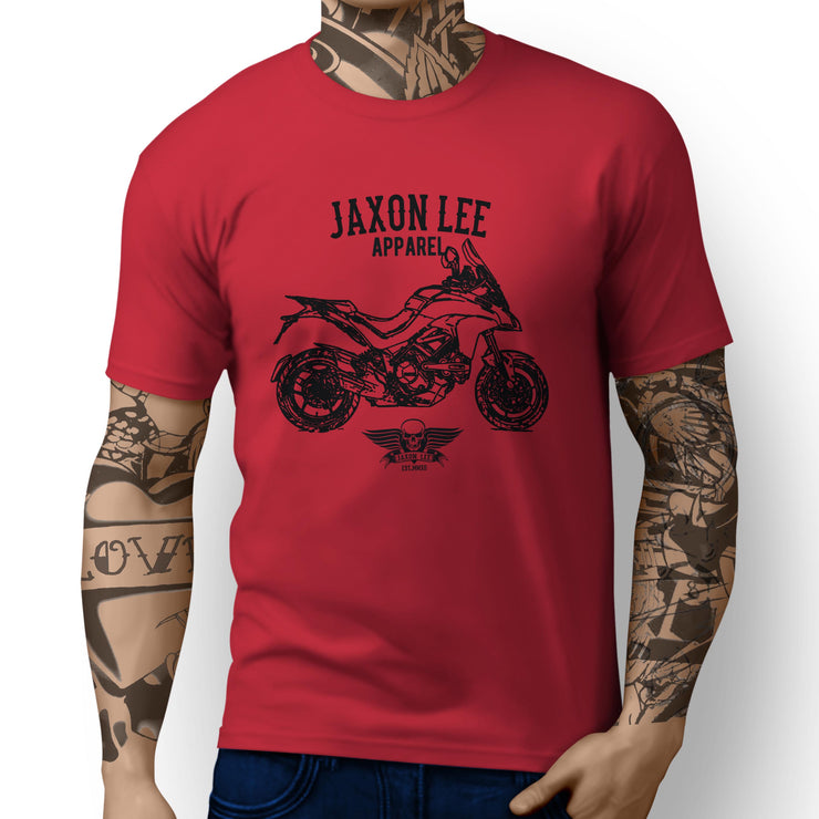 Jaxon Lee Illustration For A Ducati Multistrada 1200S Motorbike Fan T-shirt