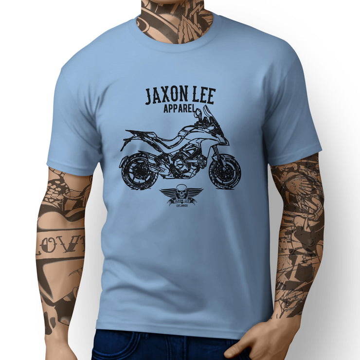 Jaxon Lee Illustration For A Ducati Multistrada 1200S Motorbike Fan T-shirt