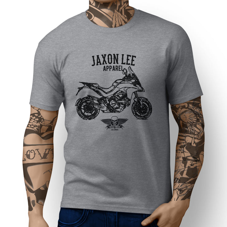 Jaxon Lee Illustration For A Ducati Multistrada 1200S Motorbike Fan T-shirt