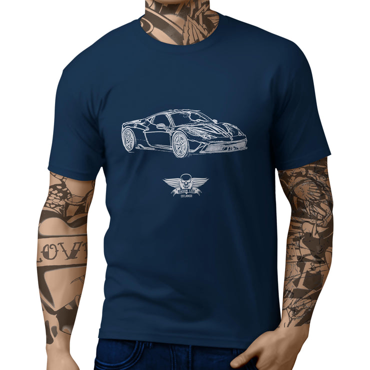 Jaxon Lee Illustration For A Ferrari 458 Speciale Motorcar Fan T-shirt