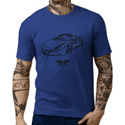 Jaxon Lee Illustration For A Ferrari 488 Spider Motorcar Fan T-shirt