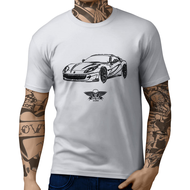 Jaxon Lee Illustration For A Ferrari 812 Superfast Motorcar Fan T-shirt