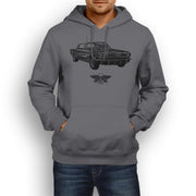 Jaxon Lee Illustration For A Ford 1966 Mustang Convertible Motorcar Fan Hoodie