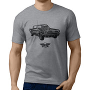 Jaxon Lee Illustration For A Ford 1966 Mustang Convertible Motorcar Fan T-shirt