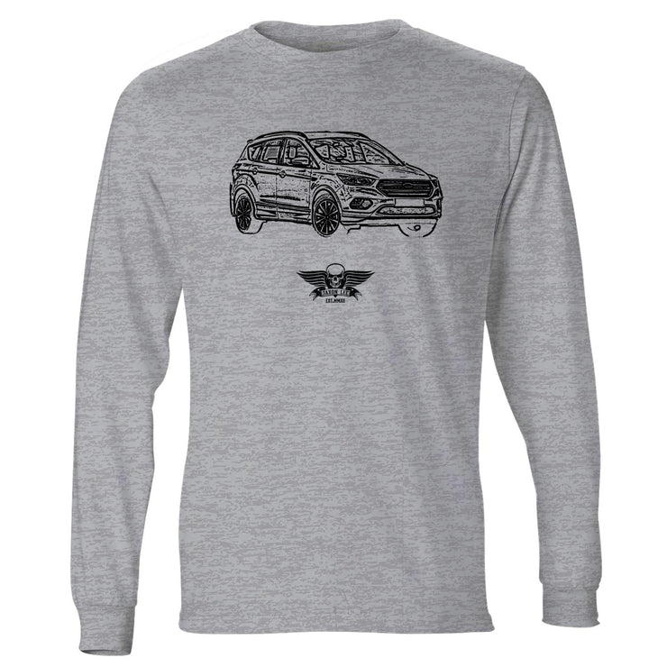 Jaxon Lee Illustration For A Ford Kuga Motorcar Fan LS-Tshirt