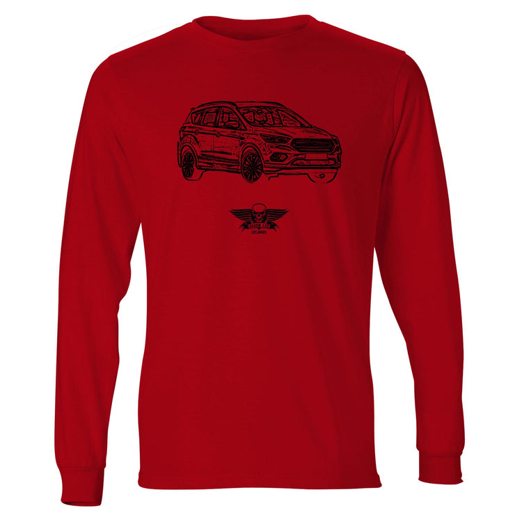 Jaxon Lee Illustration For A Ford Kuga Motorcar Fan LS-Tshirt