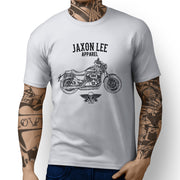 Jaxon Lee Art Tee aimed at fans of Harley Davidson 1200 Custom Motorbike