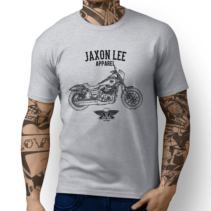 Jaxon Lee Harley Davidson Low Rider S inspired Motorbike Art T-shirt - Jaxon lee