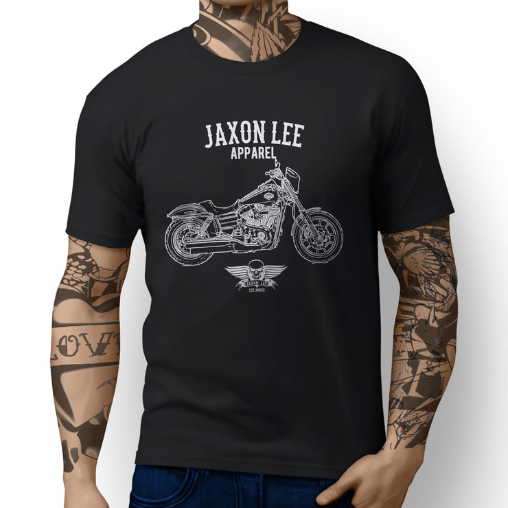 Jaxon Lee Harley Davidson Low Rider S inspired Motorbike Art T-shirt - Jaxon lee