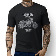 Jaxon Lee Art Tee aimed at fans of Harley Davidson Roadster Motorbike