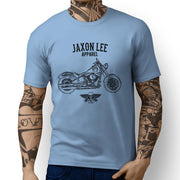 Jaxon Lee Art Tee aimed at fans of Harley Davidson Softail Slim S Motorbike