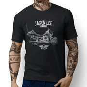 Jaxon Lee Art Tee aimed at fans of Harley Davidson Ultra Motorbike