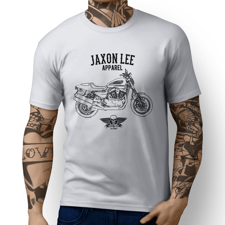 Jaxon Lee Art Tee aimed at fans of Harley Davidson XR1200 2011 Motorbike