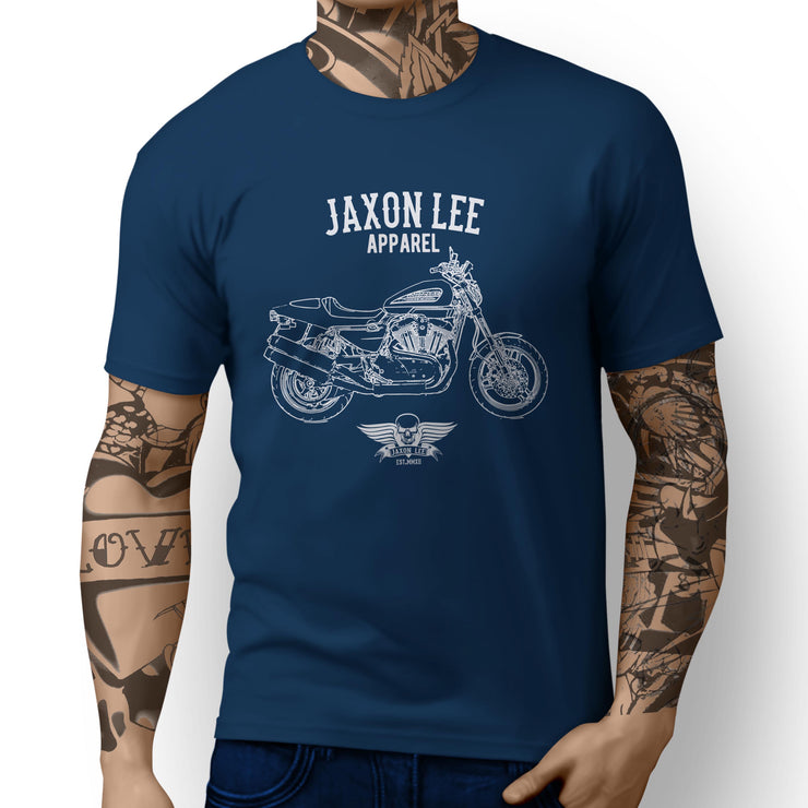 Jaxon Lee Art Tee aimed at fans of Harley Davidson XR1200 2011 Motorbike