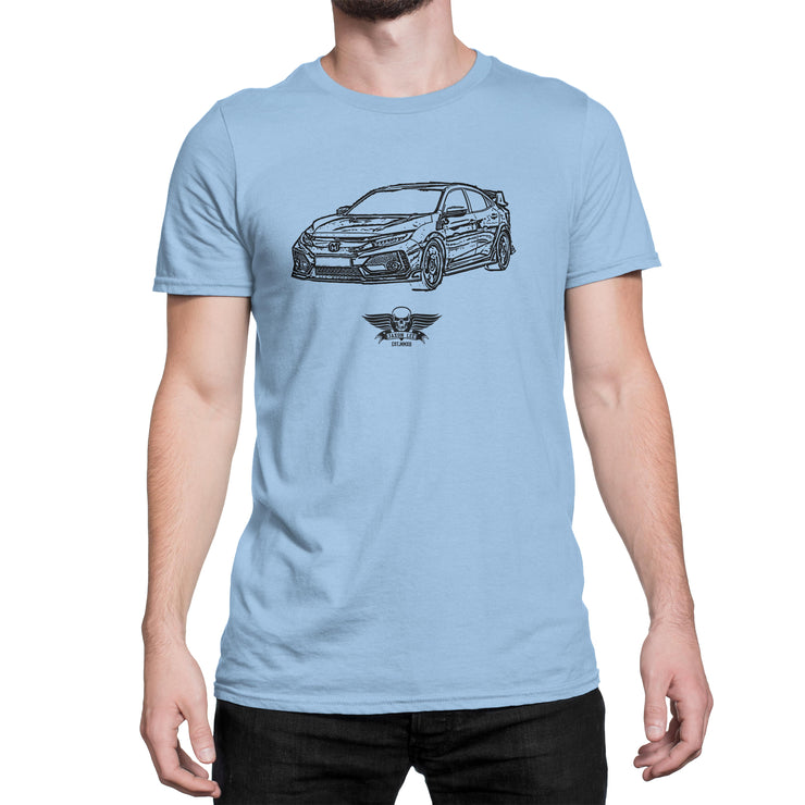Jaxon Lee Illustration For A Honda Civic Type R Motorcar Fan T-shirt