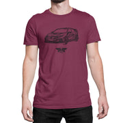 Jaxon Lee Illustration For A Honda Civic Type R Motorcar Fan T-shirt