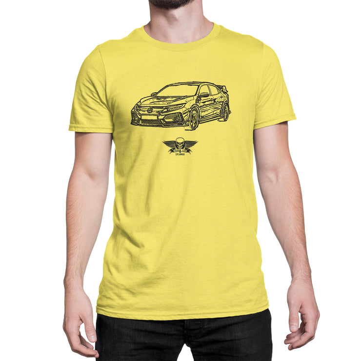 Jaxon Lee Illustration For A Honda Civic Type R Motorcar Fan T-shirt