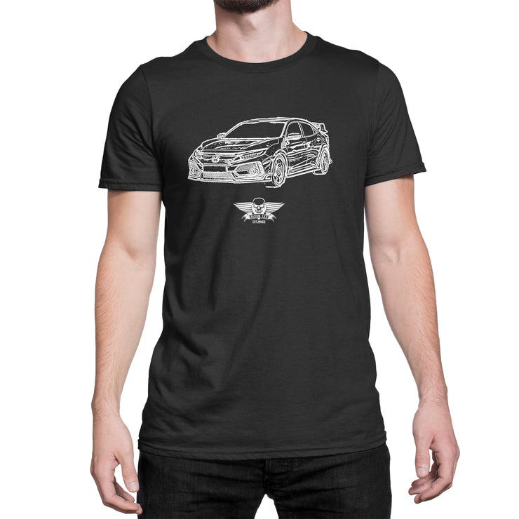 Jaxon Lee Illustration For A Honda Civic Type R Motorcar Fan T-shirt