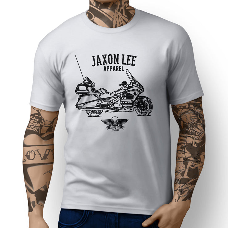 Jaxon Lee Illustration For A Honda Gold Wing GL1800 Motorbike Fan T-shirt