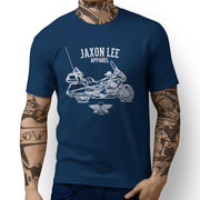 Jaxon Lee Illustration For A Honda Gold Wing GL1800 Motorbike Fan T-shirt