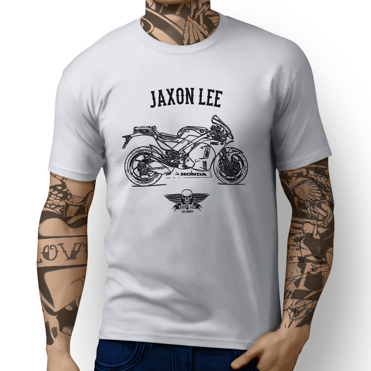 Jaxon Lee Illustration For A Honda RC213VS Motorbike Fan T-shirt