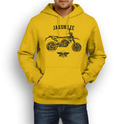 Jaxon Lee Illustration For A Husqvarna 701 Supermoto Motorbike Fan Hoodie