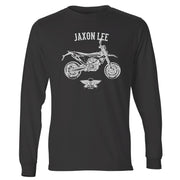 Jaxon Lee Illustration For A Husqvarna 701 Supermoto Motorbike Fan LS-Tshirt