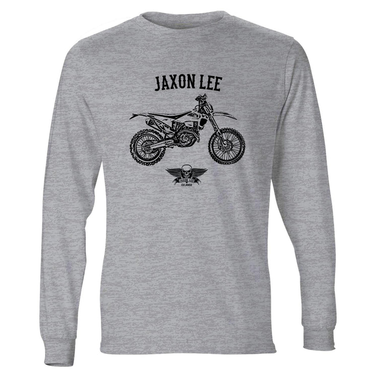 Jaxon Lee Illustration For A Husqvarna FE 450 Motorbike Fan LS-Tshirt