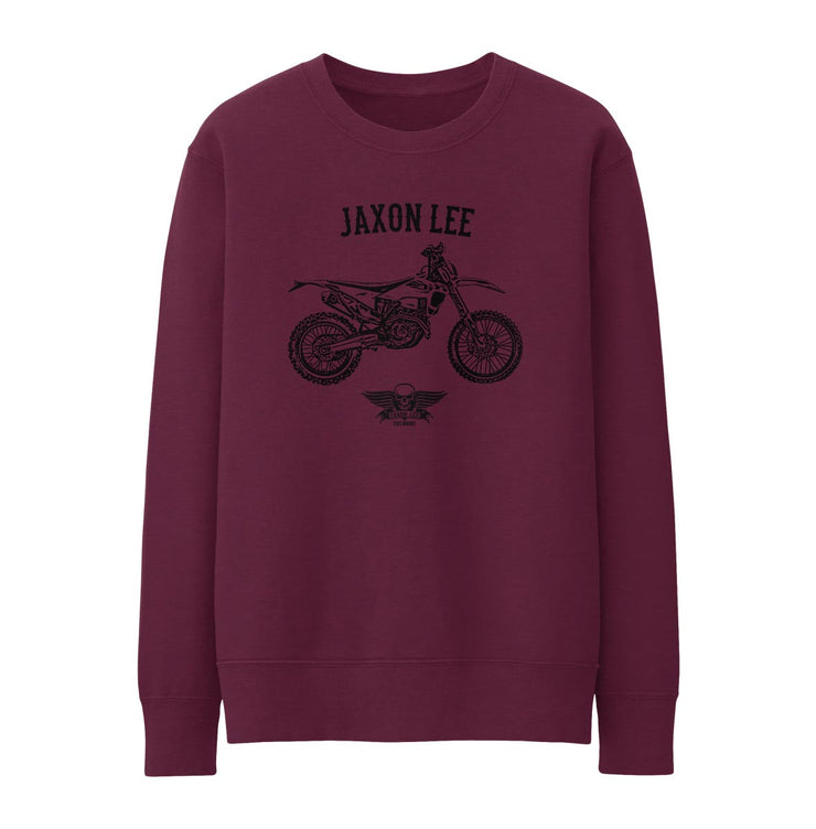 Jaxon Lee Illustration For A Husqvarna FE 450 Motorbike Fan Jumper