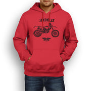 Jaxon Lee Illustration For A Husqvarna FE 450 Motorbike Fan Hoodie