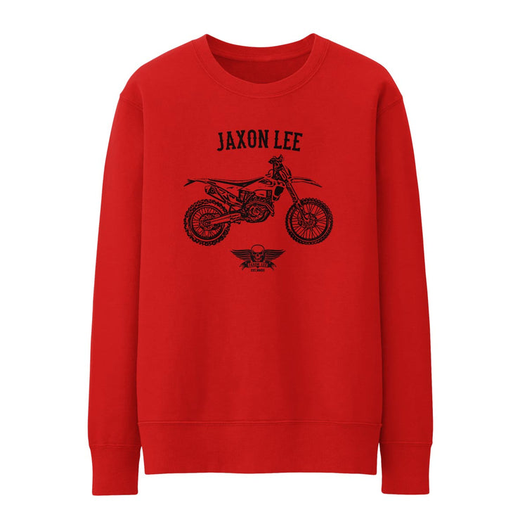 Jaxon Lee Illustration For A Husqvarna FE 450 Motorbike Fan Jumper