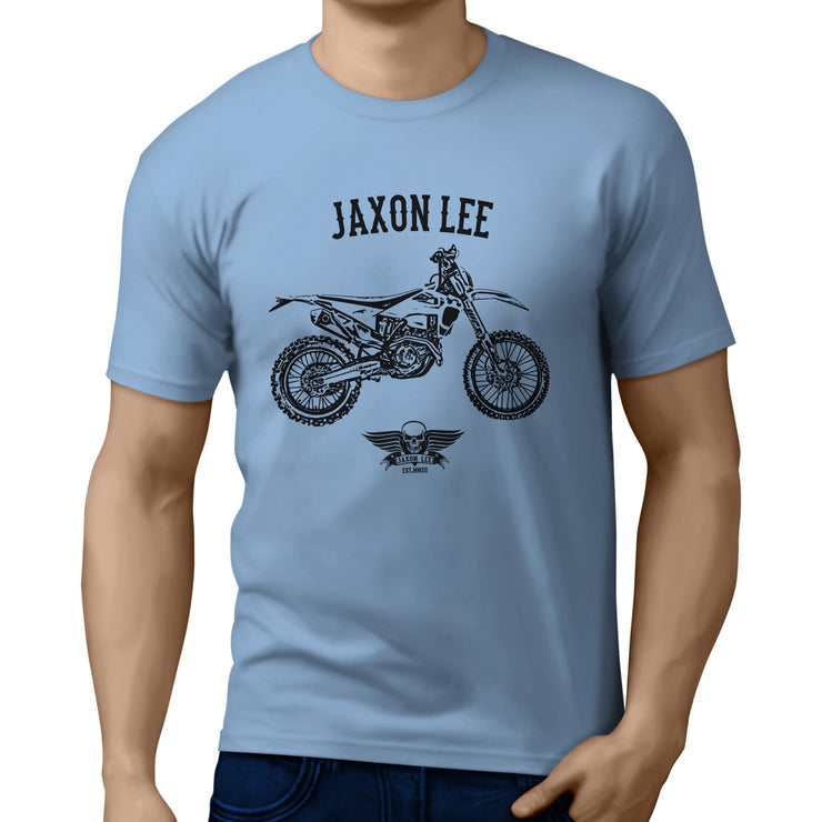 Jaxon Lee Illustration For A Husqvarna FE 450 Motorbike Fan T-shirt