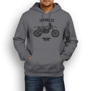 Jaxon Lee Illustration For A Husqvarna FE 450 Motorbike Fan Hoodie