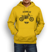 Jaxon Lee Illustration For A Husqvarna TC 125 Motorbike Fan Hoodie
