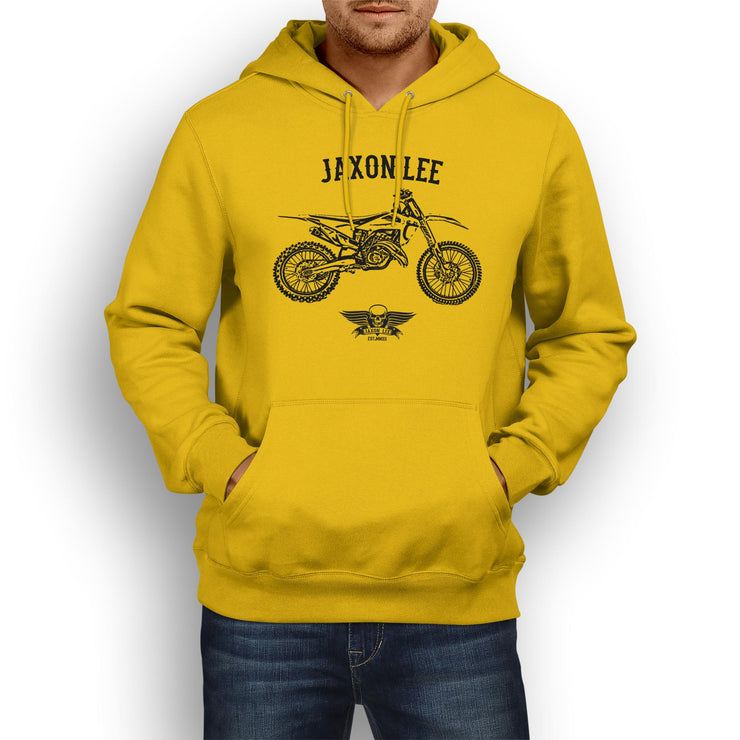 Jaxon Lee Illustration For A Husqvarna TC 125 Motorbike Fan Hoodie