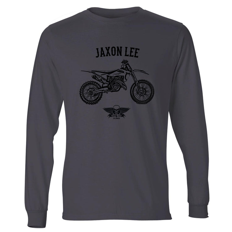 Jaxon Lee Illustration For A Husqvarna TC 125 Motorbike Fan LS-Tshirt