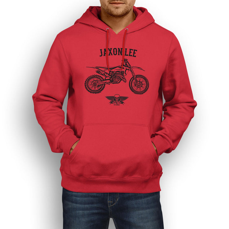 Jaxon Lee Illustration For A Husqvarna TC 125 Motorbike Fan Hoodie