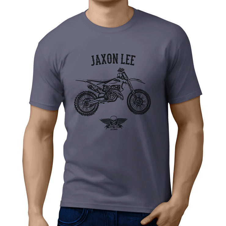 Jaxon Lee Illustration For A Husqvarna TC 125 Motorbike Fan T-shirt