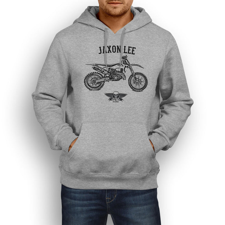 Jaxon Lee Illustration For A Husqvarna TX 300i Motorbike Fan Hoodie