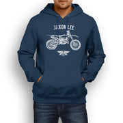 Jaxon Lee Illustration For A Husqvarna TX 300i Motorbike Fan Hoodie