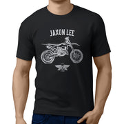 Jaxon Lee Illustration For A Husqvarna TX 300i Motorbike Fan T-shirt