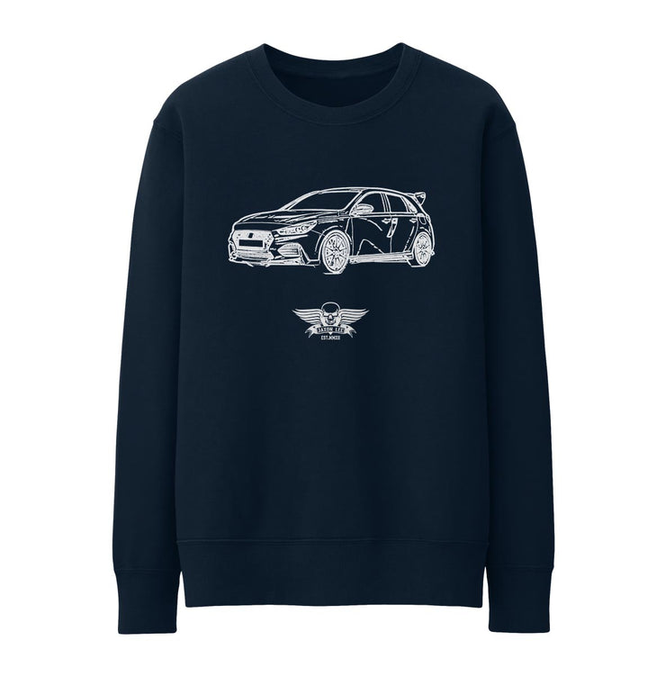 Jaxon Lee Illustration For A Hyundai i30N Performance Motorcar Fan Jumper