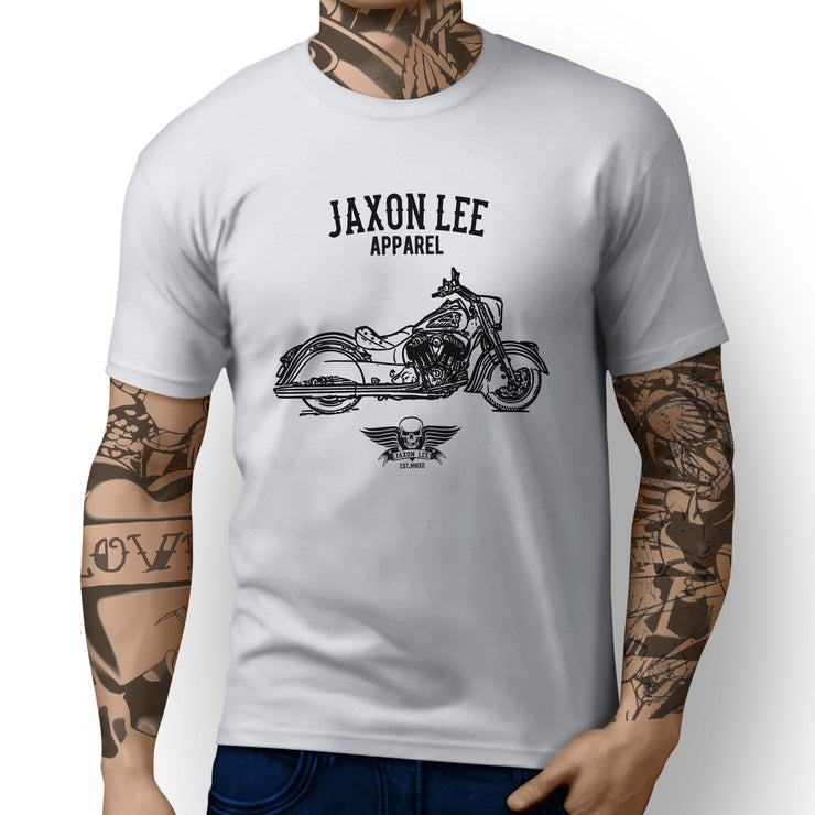 Jaxon Lee Illustration For A Indian Chief Dark Horse Motorbike Fan T-shirt